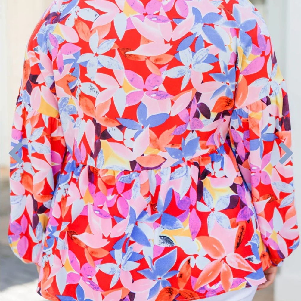 Vibrant Multicolor Button Down Shirt - image 5